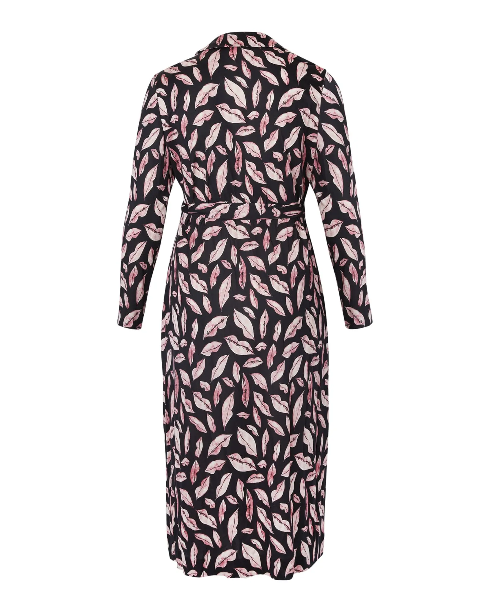 Abigail Long Sleeve Midi Wrap Dress | Lips