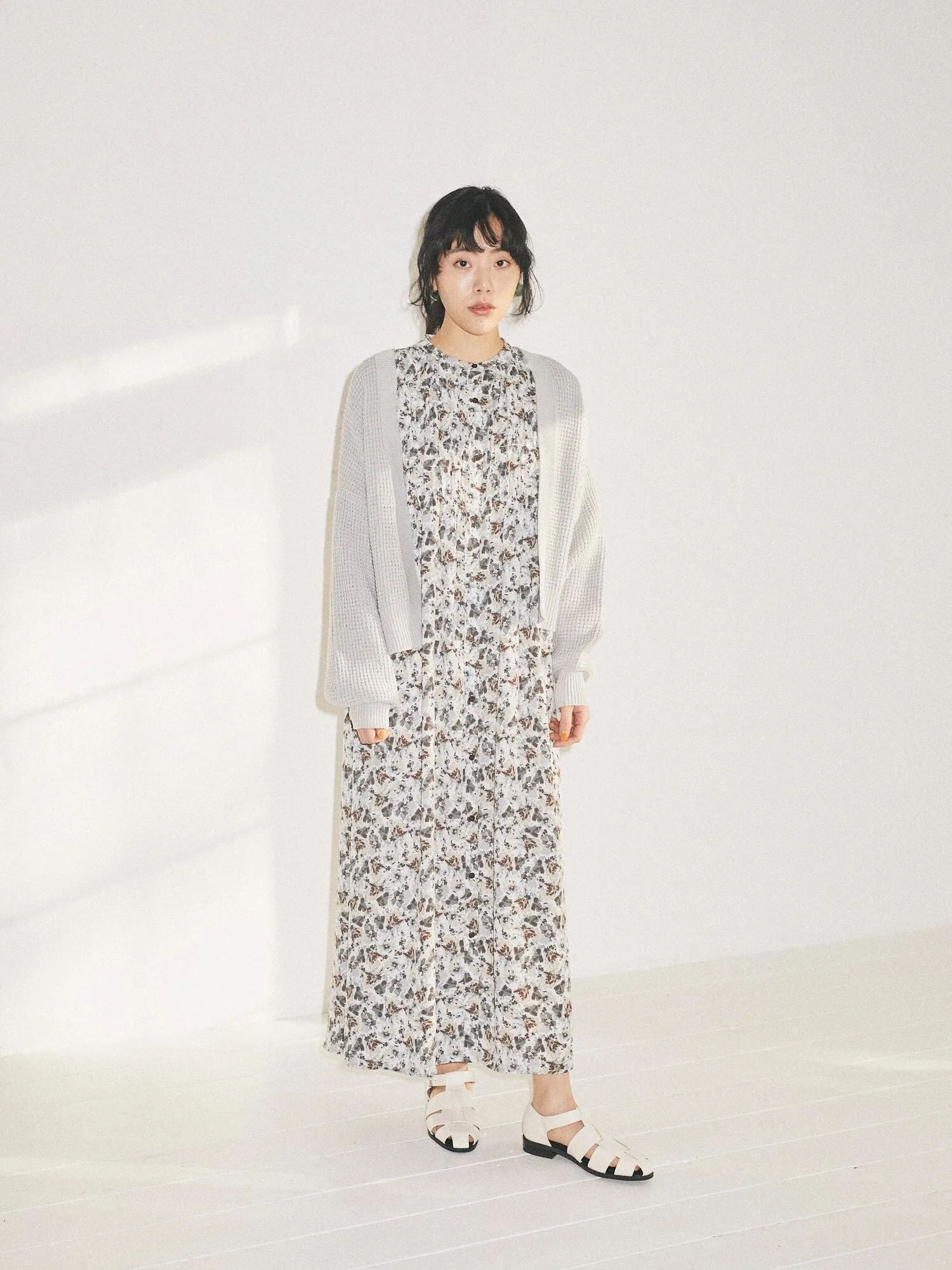 Aira Shirring Gather Dress