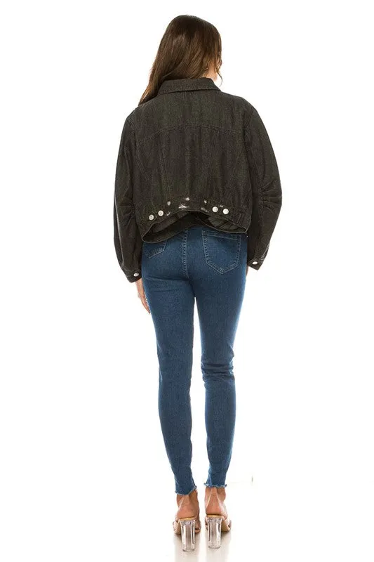 Annva Women's Washed Denim Jacket