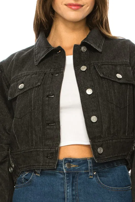 Annva Women's Washed Denim Jacket