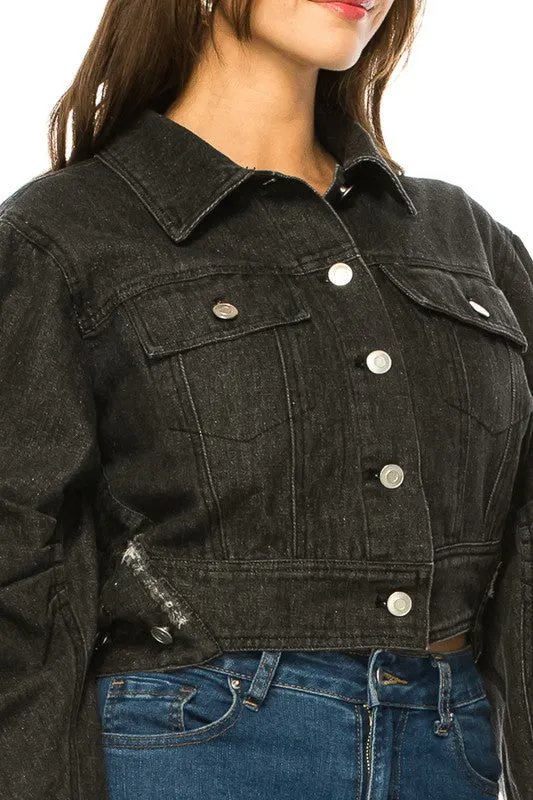 Annva Women's Washed Denim Jacket