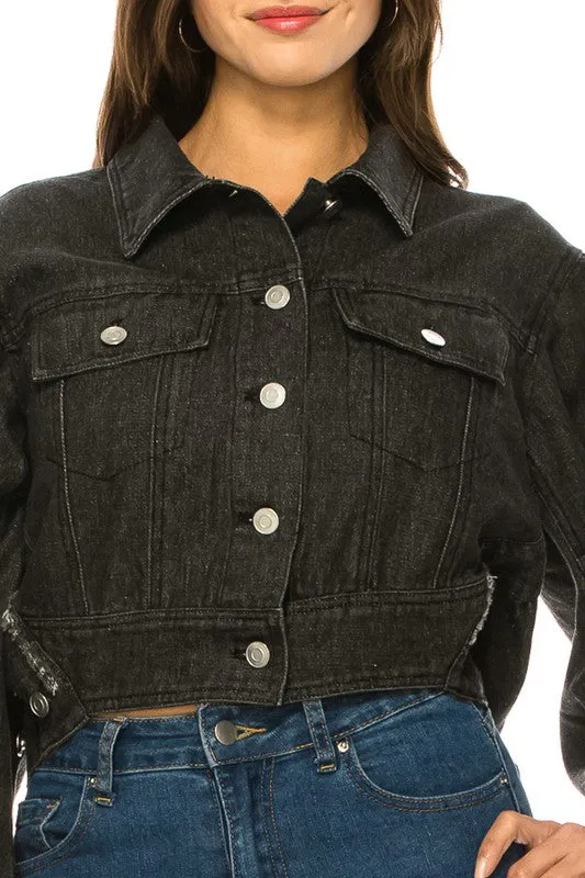 Annva Women's Washed Denim Jacket