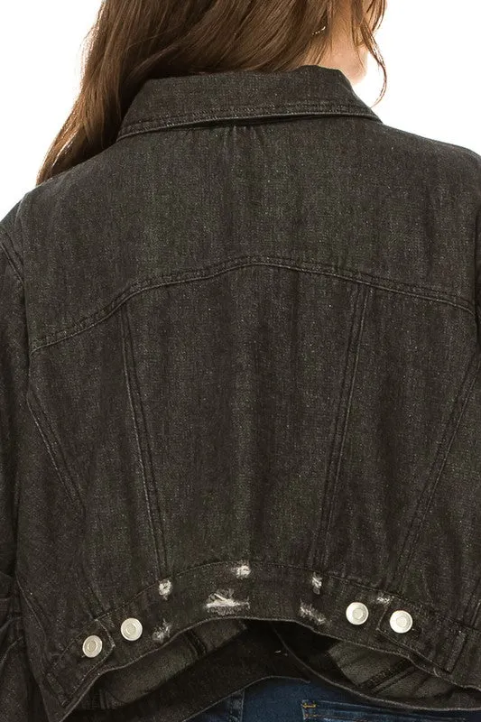 Annva Women's Washed Denim Jacket