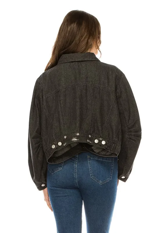 Annva Women's Washed Denim Jacket