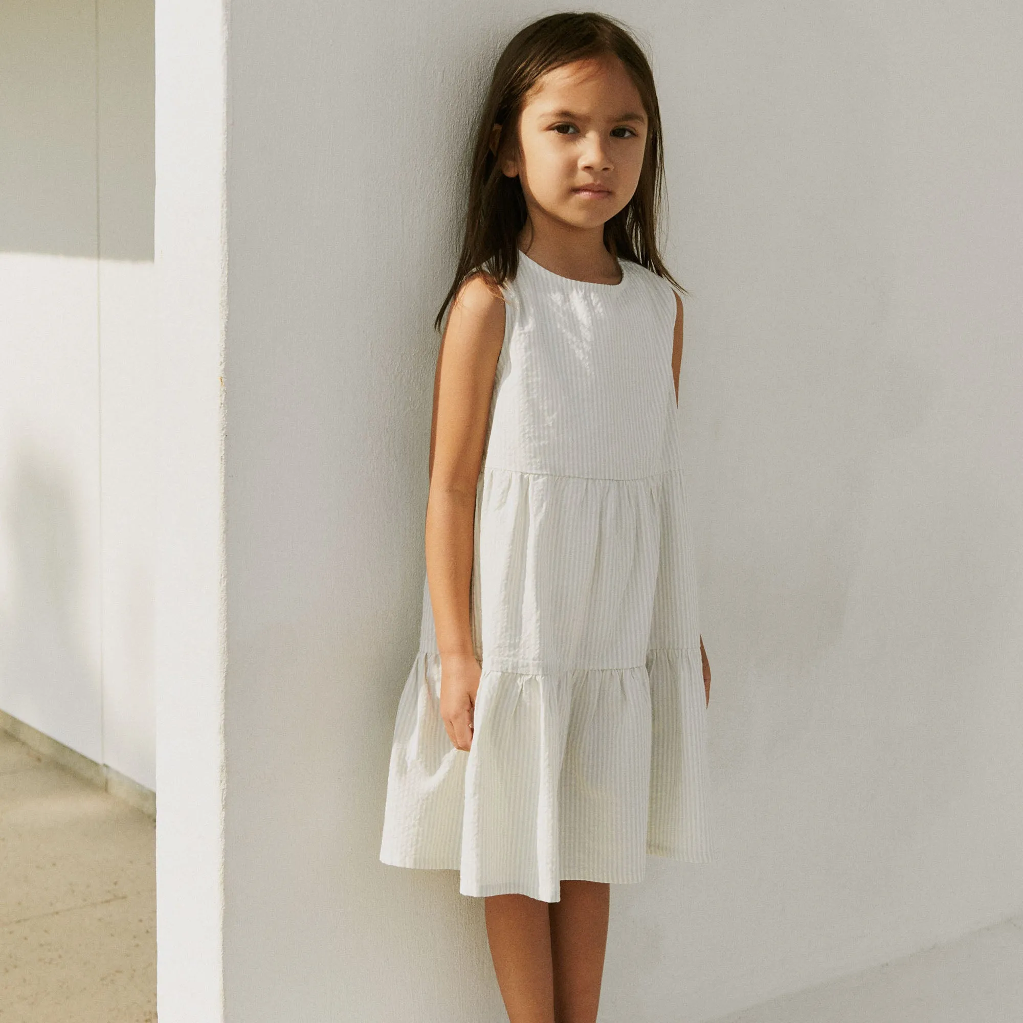 Dress Louise - summer blue stripe