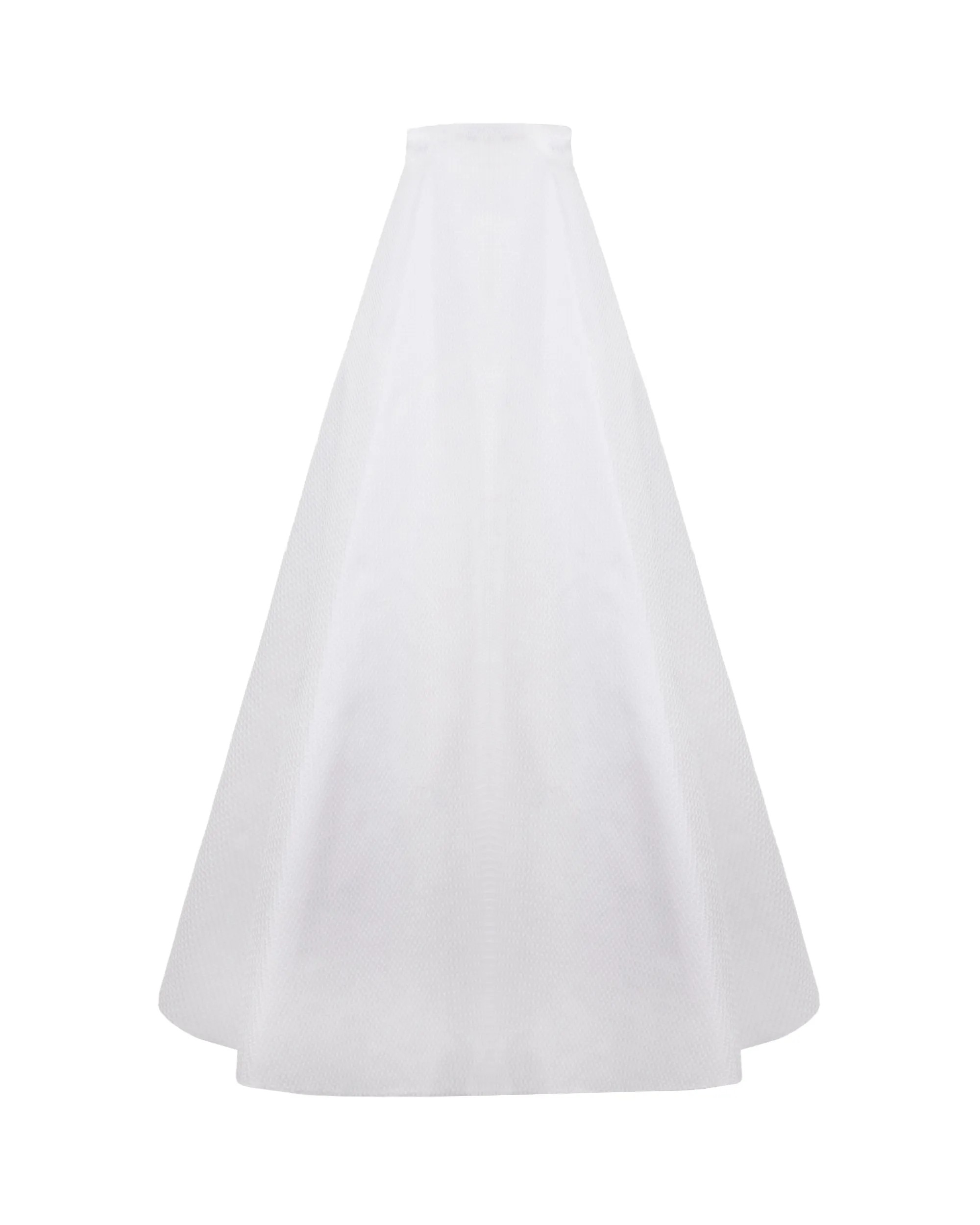 Flared White Skirt