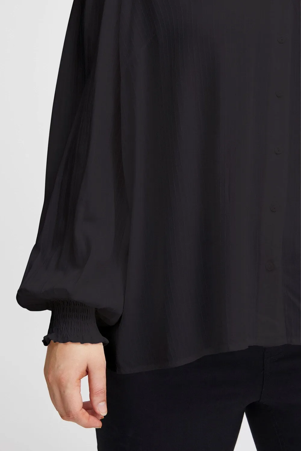 Fransa Curve Amber blouse, black