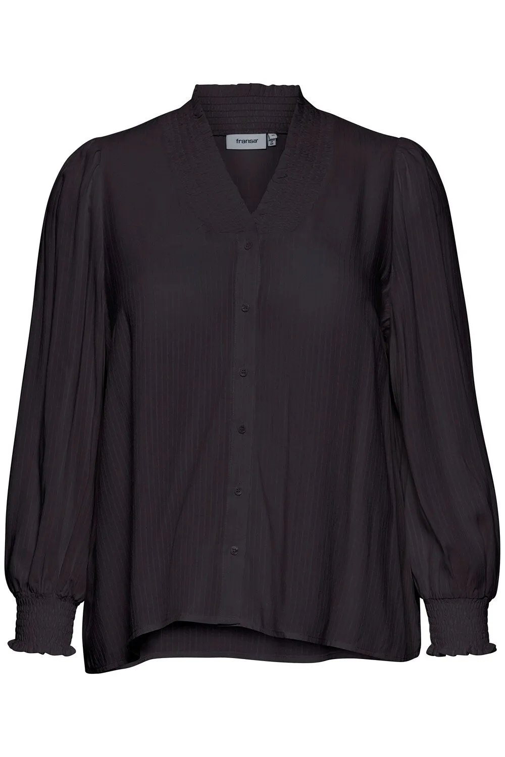 Fransa Curve Amber blouse, black