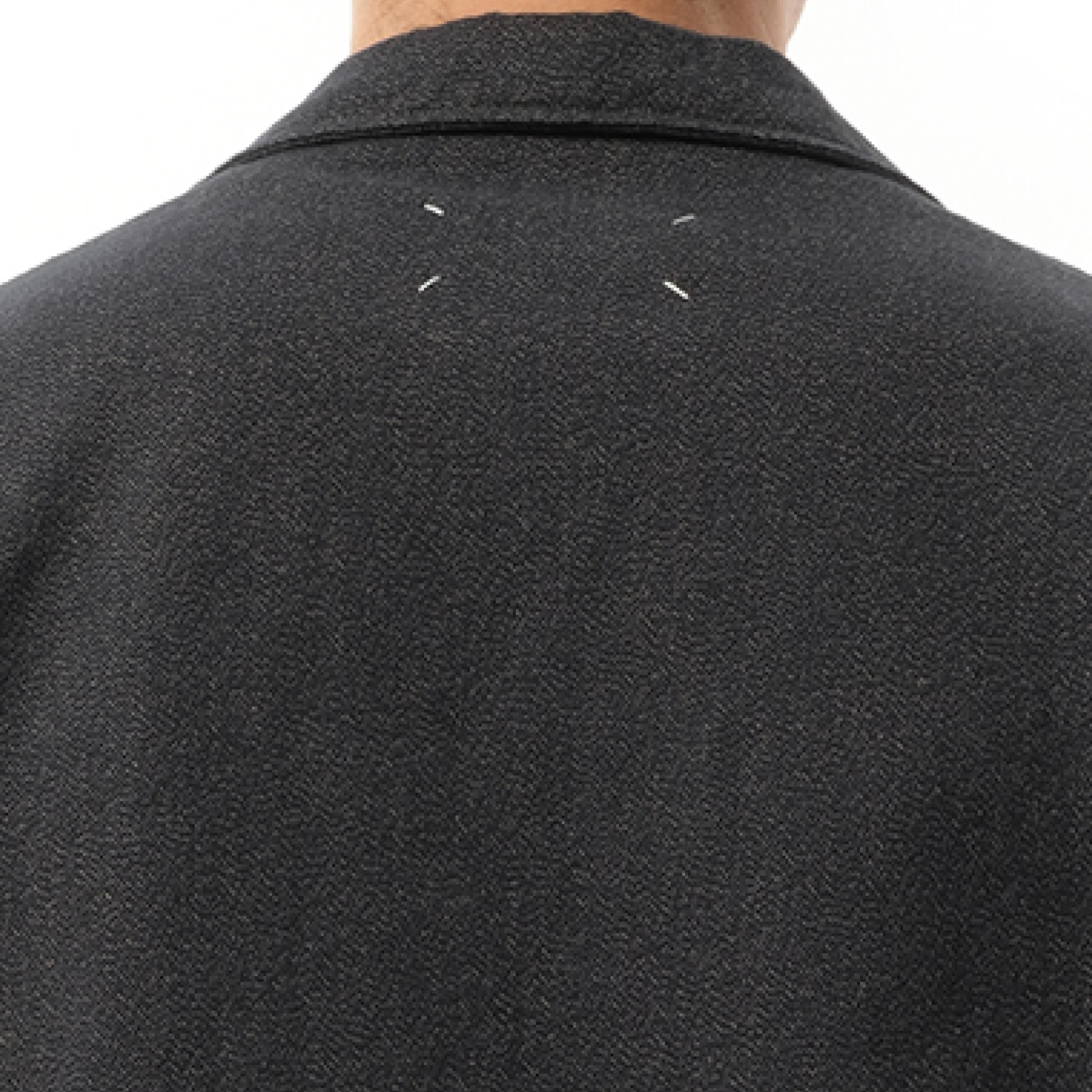 Heavy Cotton Sports Jacket in Charcoal Melange