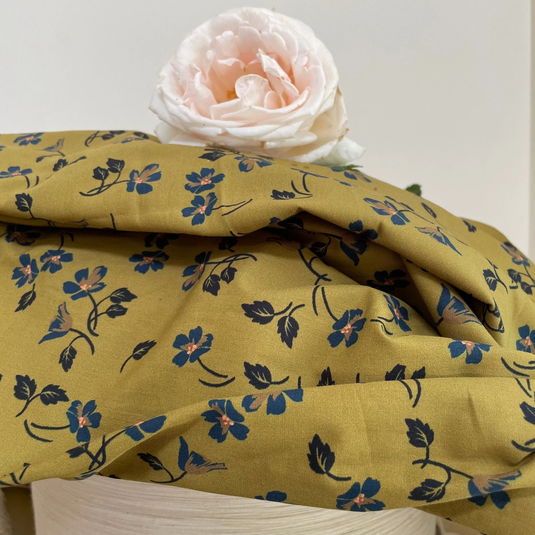 Jupe Tao coton fleurs de Juvigné - 102cm de hauteur