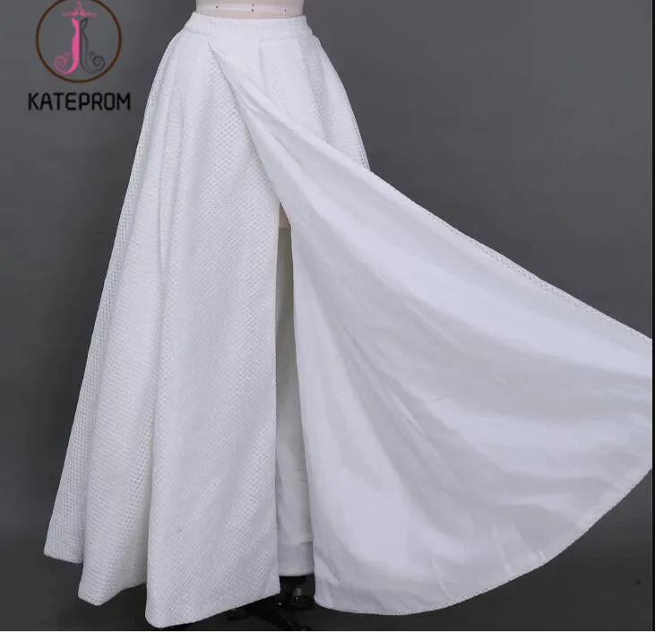 Kateprom A Line Two Piece Floor Length Split Prom Dress, Sexy Strapless Long Formal Dresses KPP1153