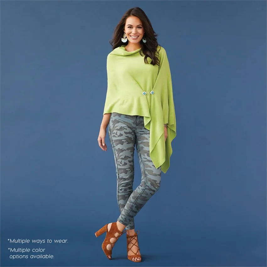 Lightweight Poncho - Raspberry
