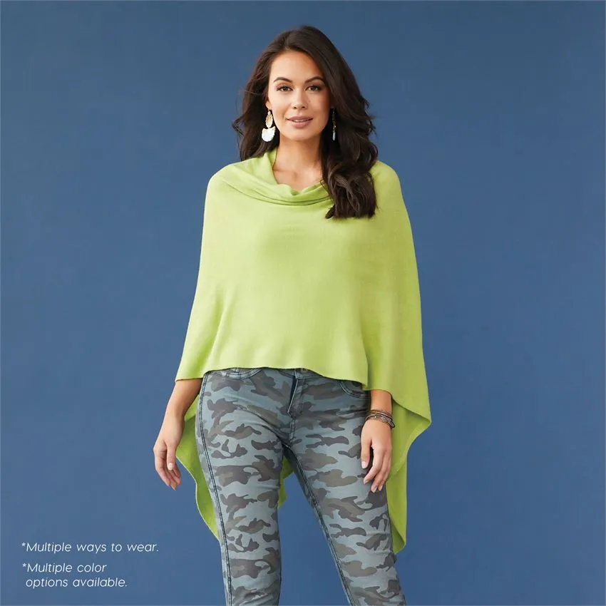 Lightweight Poncho - Raspberry