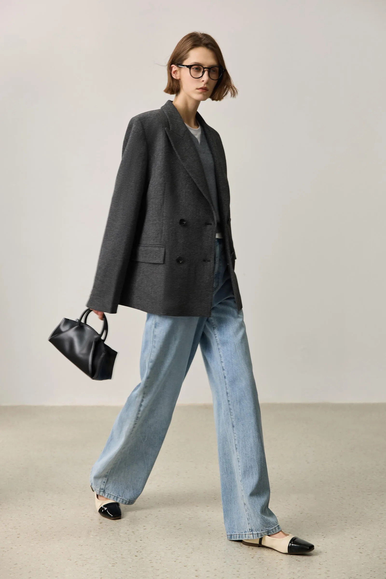 LILY Wool-Blend Work Blazer