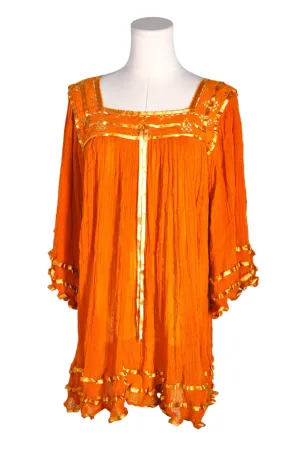 UNBRANDED Women Blouses Regular fit in Orange - L