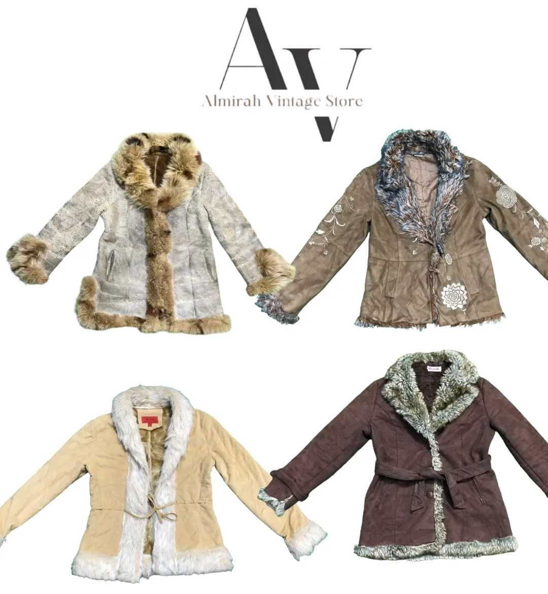 Y2k Afghan coats 10 pcs